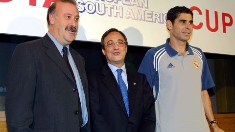 Vicente del Bosque y Florentino Pérez