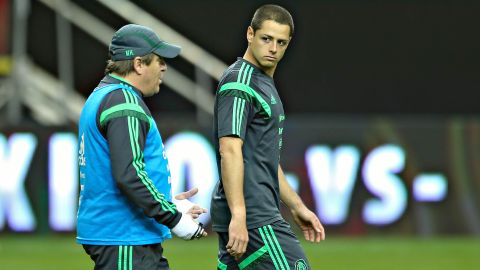 Miguel Herrera y Chicharito