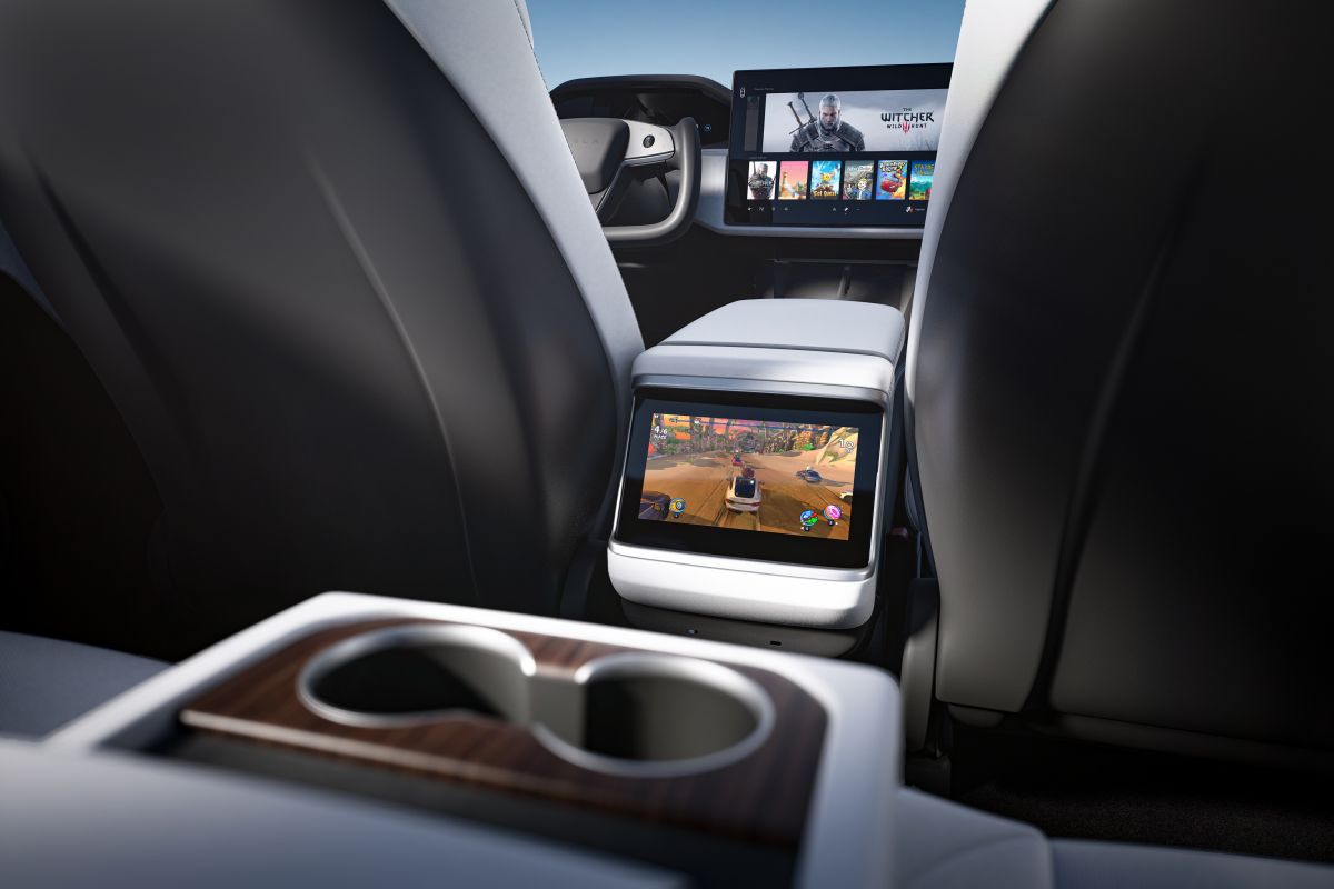 Foto del interior del Model S de Tesla
