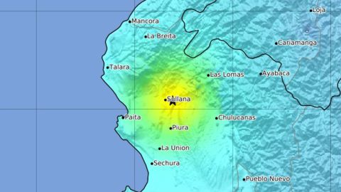 El sismo afectó principalmente la ciudad de Sullana, en la región de Piura, en Perú.