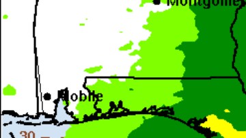 El gráfico muestra el potencial de lluvia de Fred sobre Florida.