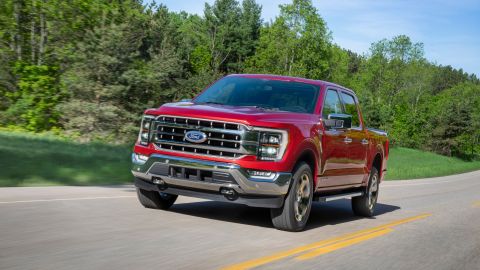 Foto frontal de la F-150 2021
