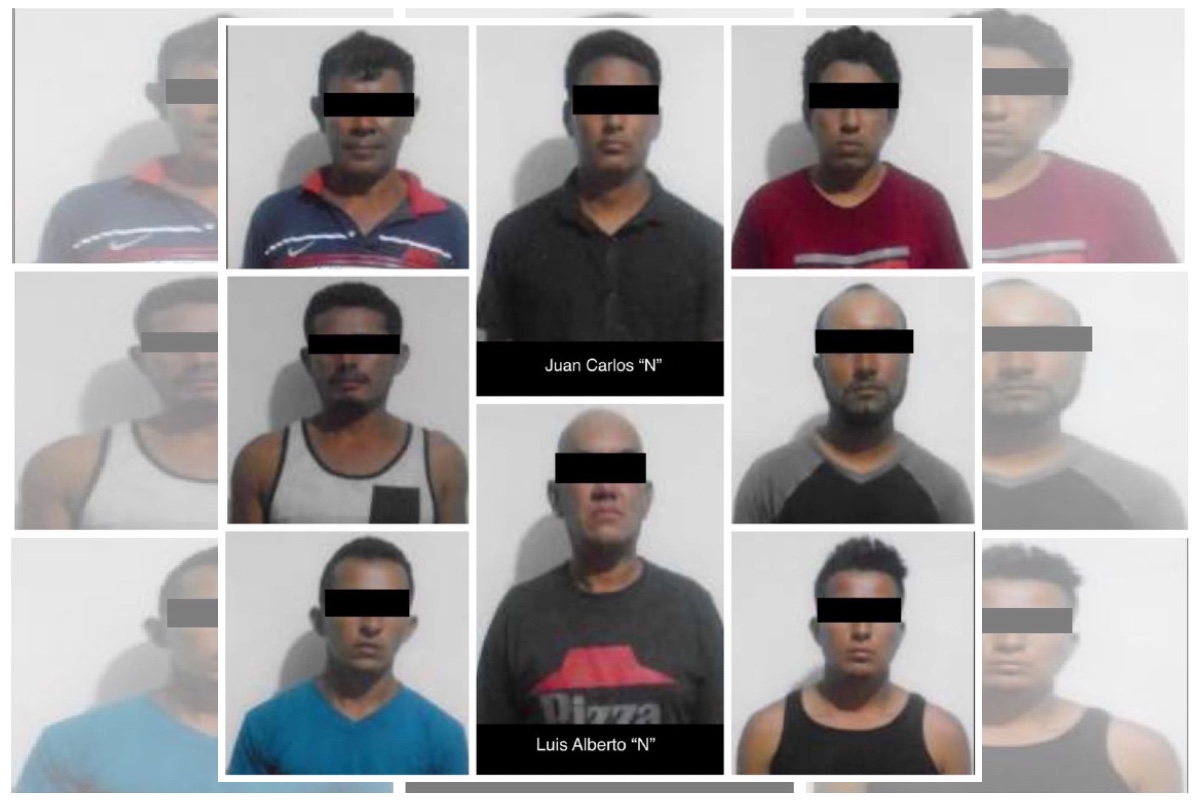 7 Hondurans and a Mexican from the CJNG fall;  they attacked policemen with knives who detained them