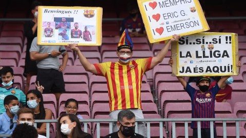 El Barcelona debutó en su casa en la nueva temporada de LaLiga.