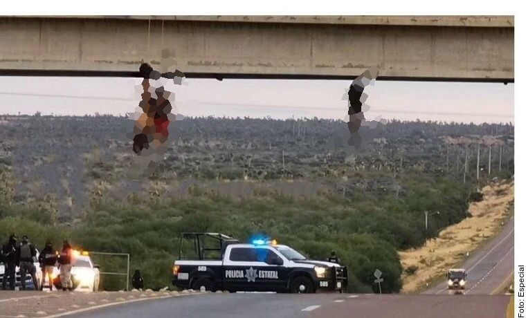 Encuentra cuerpos colgado en puente en Zacatecas.