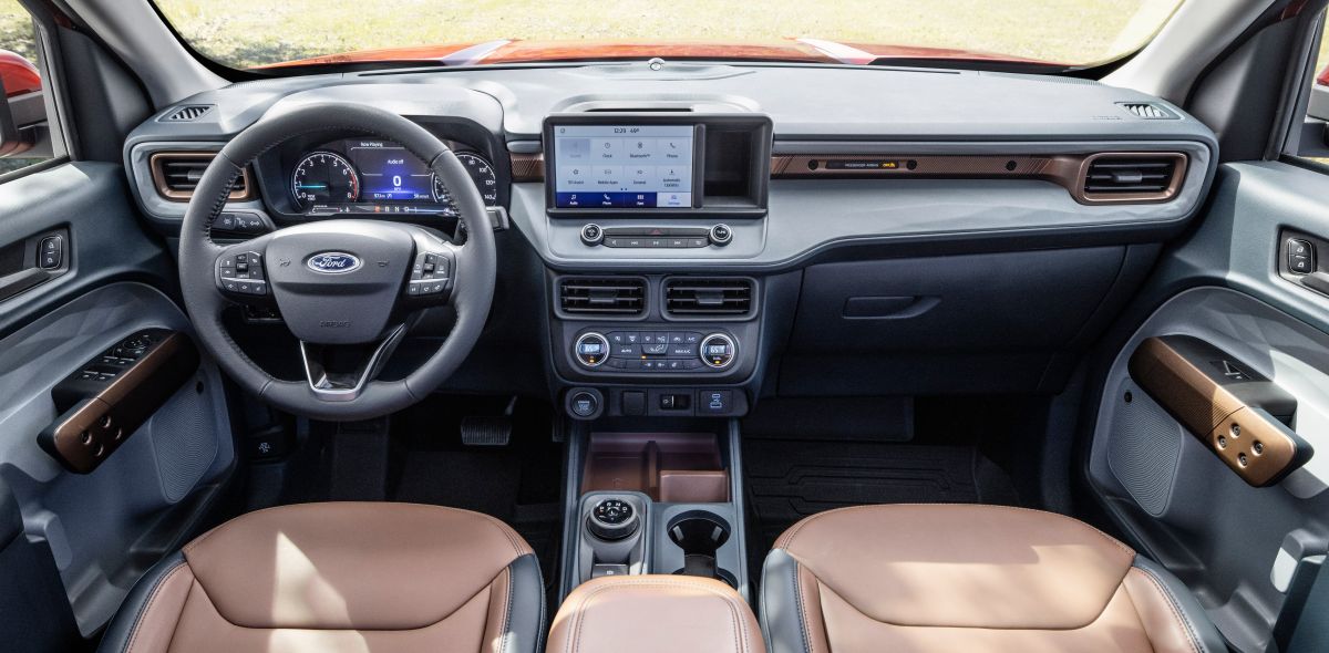 Foto del interior de la Ford Maverick 2022