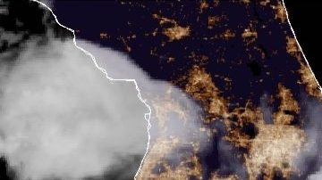 Fred perdió fuerza sobre la costa norte de Cuba el 12 de agosto de 2021.