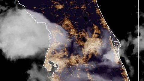 Fred perdió fuerza sobre la costa norte de Cuba el 12 de agosto de 2021.