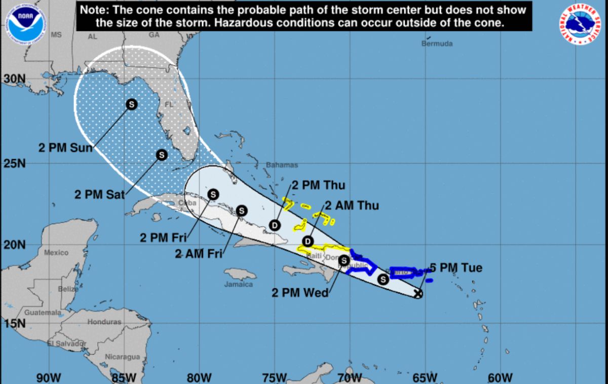 Concern in Florida over possible arrival of Tropical Storm Fred over the weekend