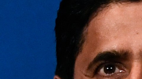 lionel Messi y Nasser Al-Khelaïfi