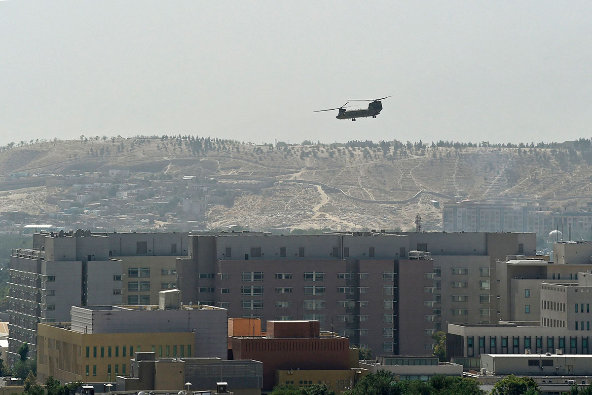 US completes transfer of embassy staff to Kabul airport in Afghanistan