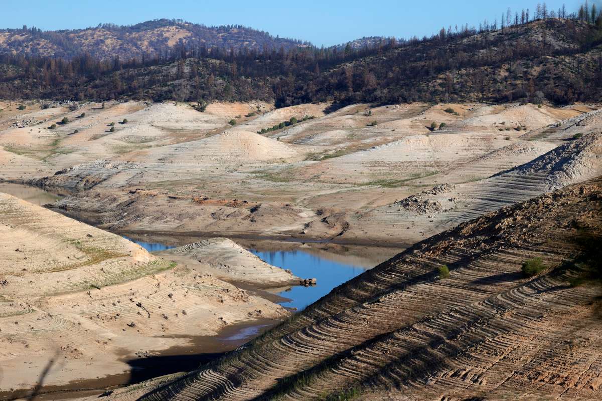 Sequía en California: El lago Oroville alcanza un nuevo mínimo histórico y  la planta hidroeléctrica está en riesgo - La Opinión