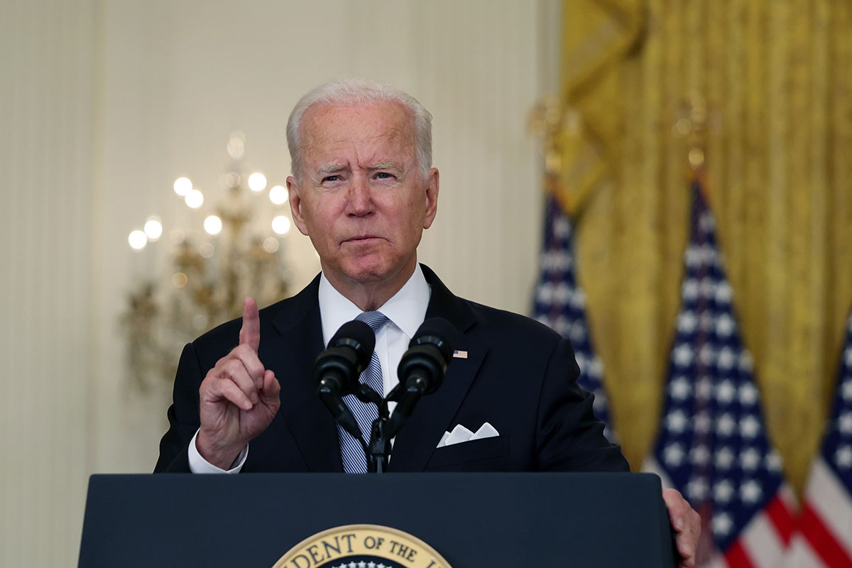 Biden se dirigió a la nación sobre la crisis en Afganistán.