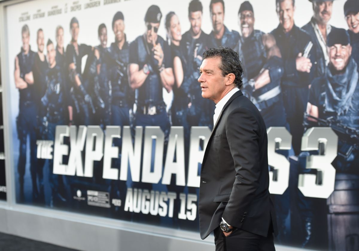 Antonio Banderas en la premiere de "Los Indestructibles 3"