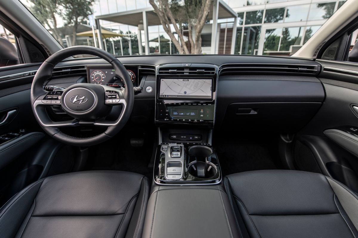 Foto del interior de la Hyundai Tucson 2022