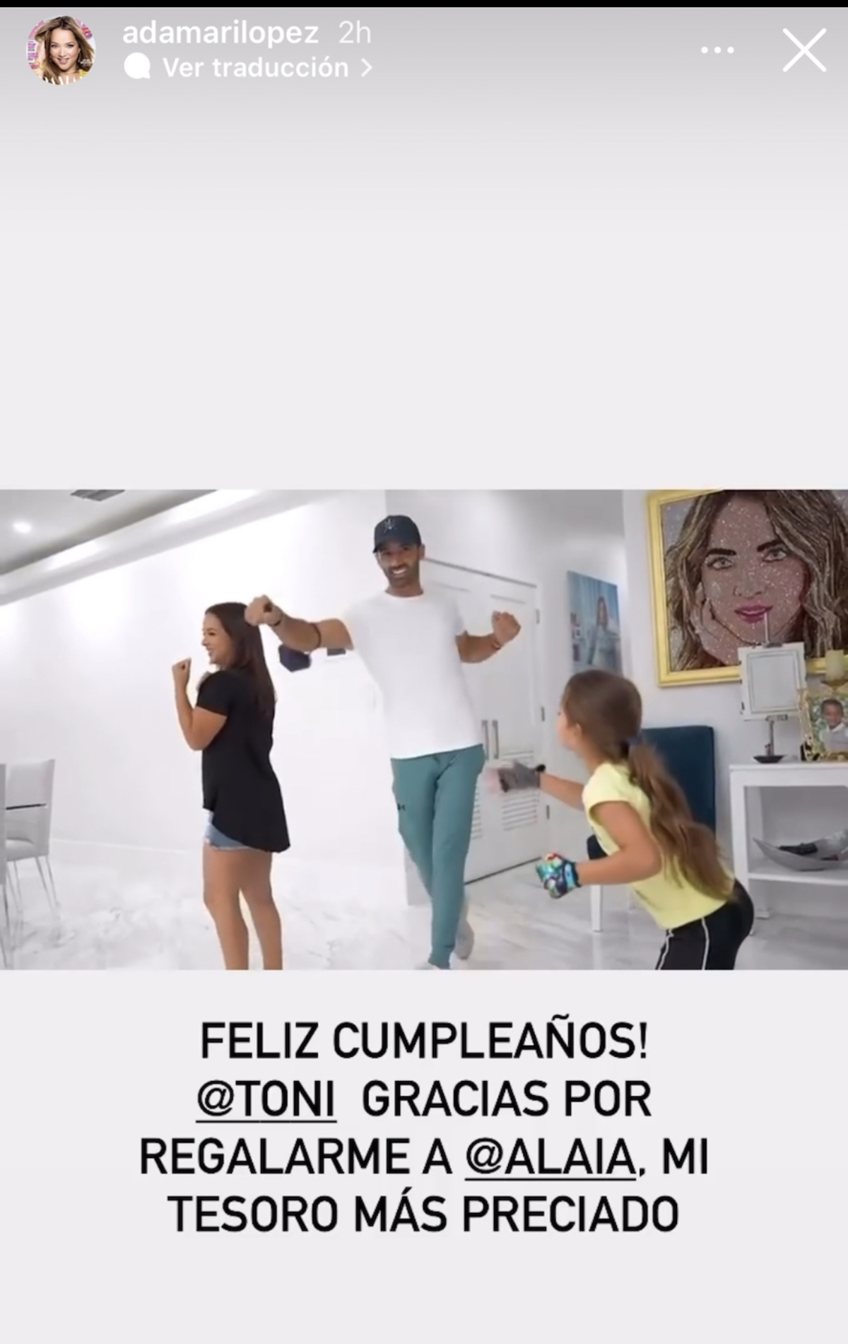 El mensaje de Adamari López a Toni Costa por su cumpleaños