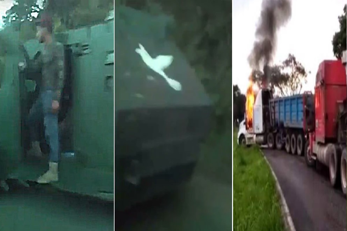 VIDEO: Denuncian que decenas de narcos del CJNG llegaron a bordo de "monstruos" para apoderarse de Coalcomán