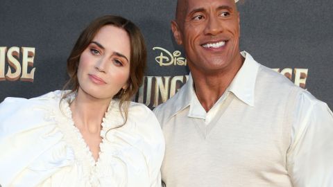 Emily Blunt y Dwayne Johnson