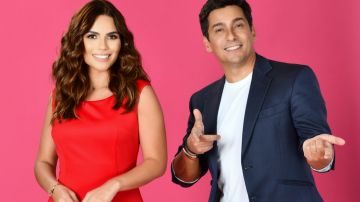 Karina Banda y Rafael Araneda son los presentadores de 'Enamorándonos'