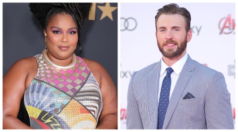 Lizzo y Chris Evans
