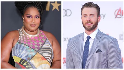 Lizzo y Chris Evans