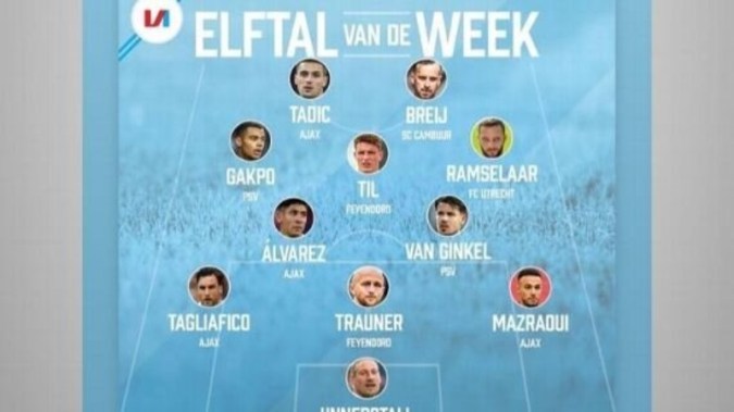 11 ideal de la Eredivisie Edson Álvarez 11 ideal de la Eredivisie