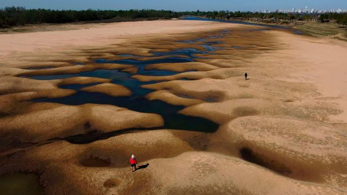 The shocking images of the largest drought in 77 years of the Paraná River, the second longest in South America