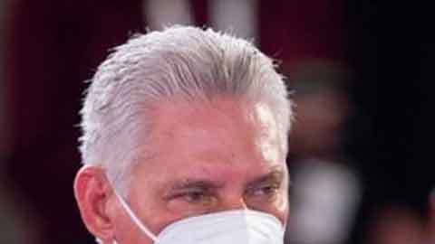 Miguel Díaz-Canel y Luis Lacalle Pou