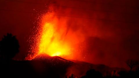 La erupción del volcán Cumbre Vieja.