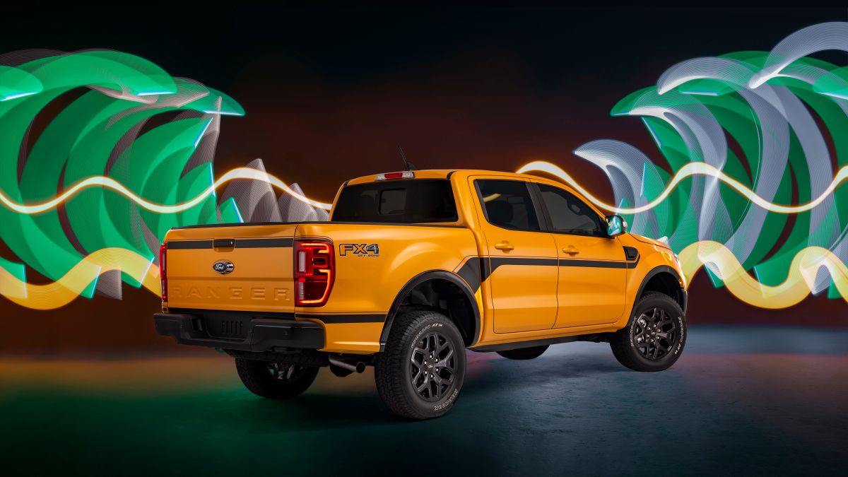 Foto trasera de la Ford Ranger Splash ™ 2022