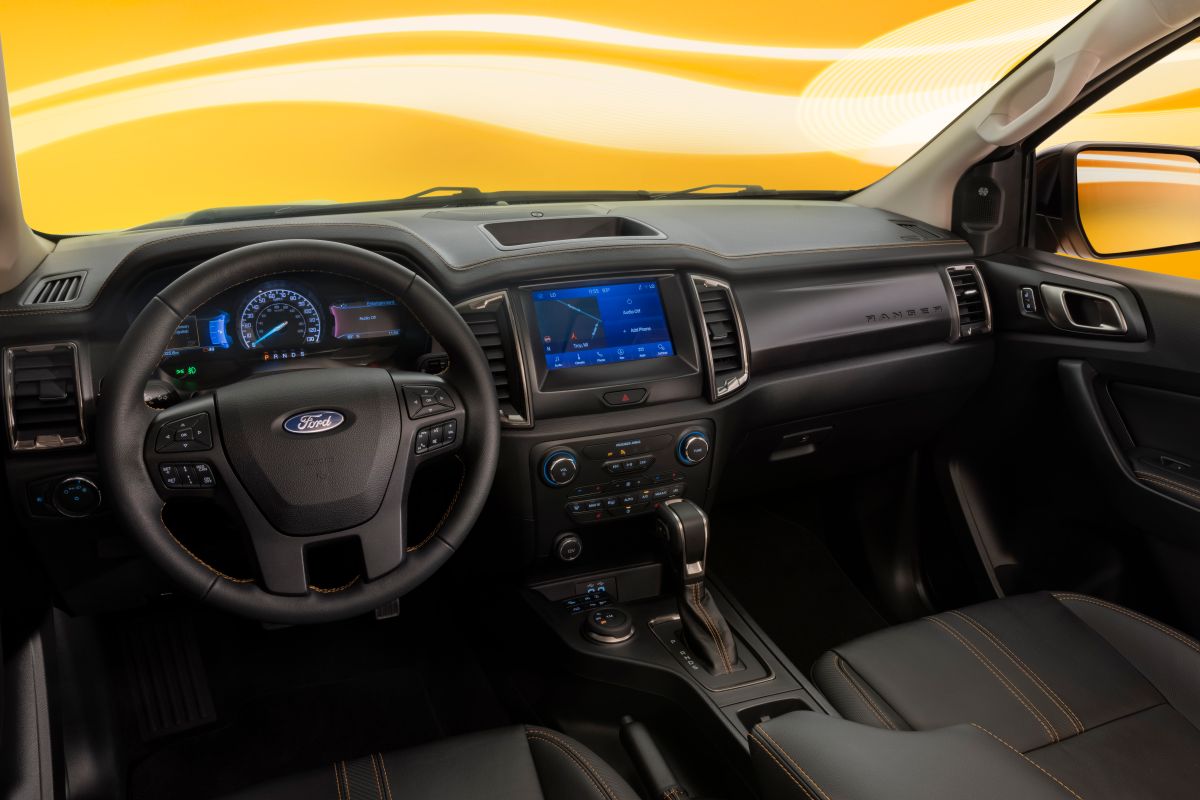 Foto del interior de la Ford Ranger Splash ™ 2022