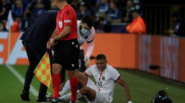 Mbappé sufrió fuertes molestias en un tobillo izquierdo.