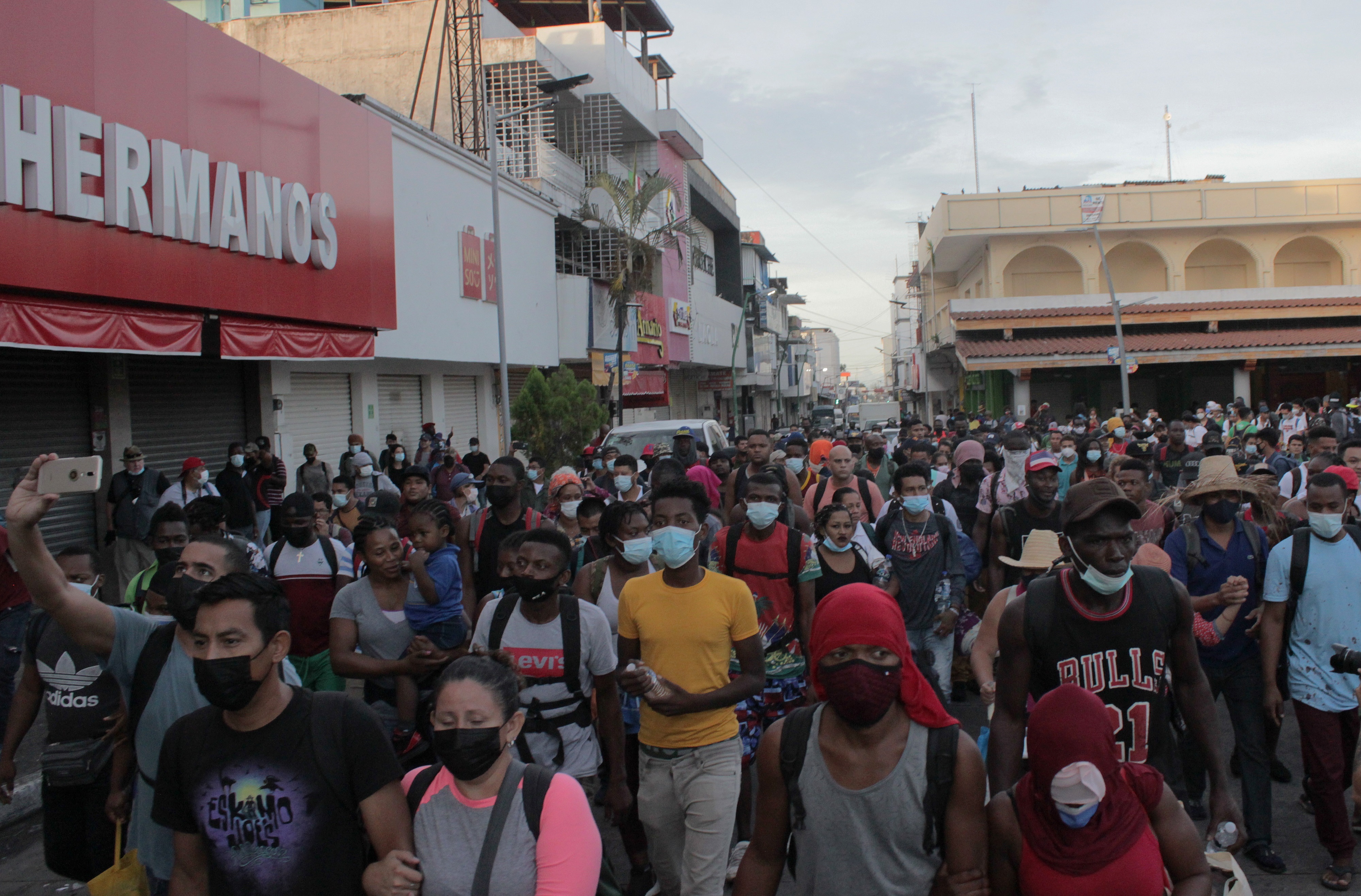 Una cuarta caravana inmigrante se organiz y sali del sur de