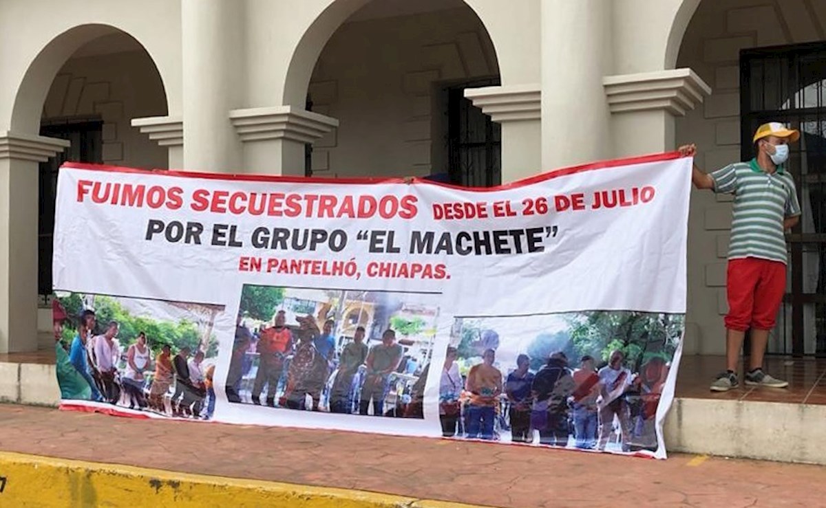 Families demand the release of 21 kidnapped by the Los Machetes gang in Chiapas