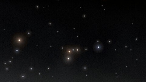 Representación artística del cometa Bernardinelli-Bernstein surcando el sistema solar.