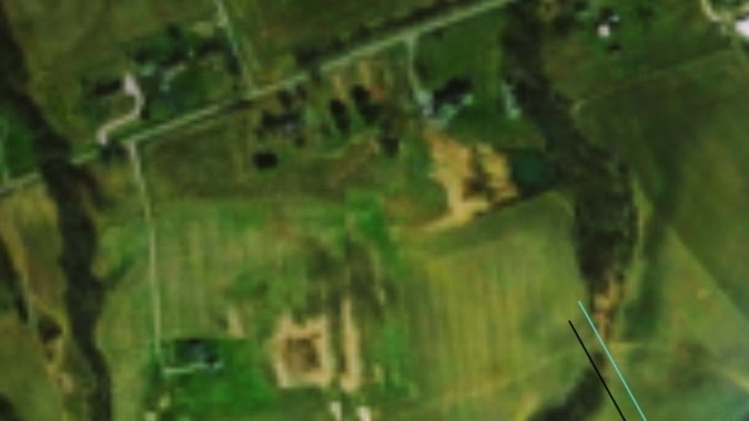 Vista aérea renderizada de Blue Oval City de Ford