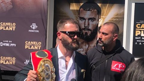 Caleb Plant aventaja al Canelo en estatura al tener 10 cm más.