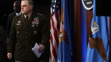 El general Mark Milley  en una rueda de prensa en el Pentágono el 21 de julio de 2021.
