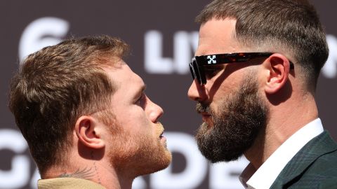 Saúl Álvarez y Caleb Plant