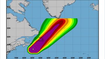 A pesar de ser ahora un huracán de categoría 1, Larry tocará tierra en Canadá y será una tormenta invernal en Groenlandia para este fin de semana.