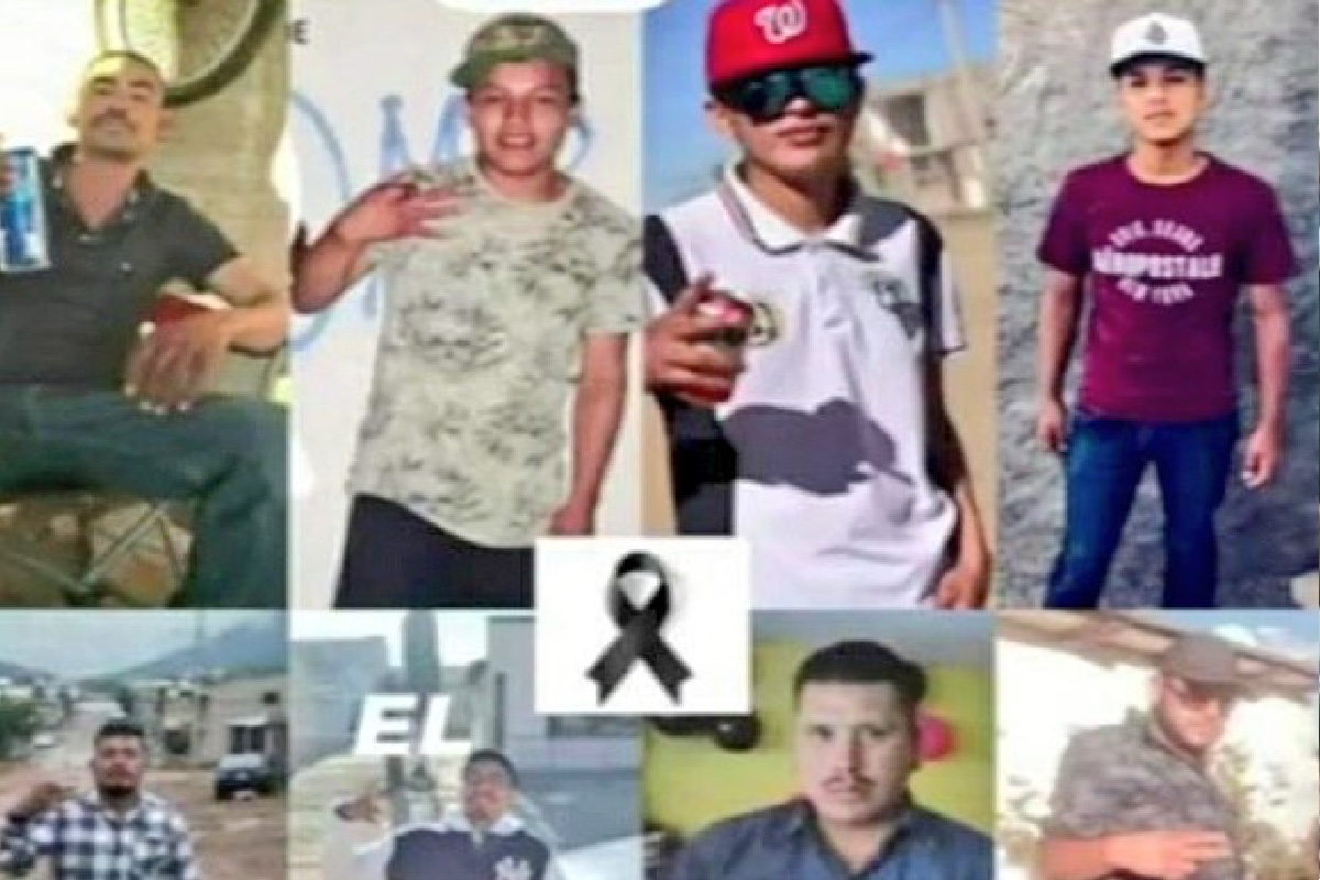 Nine young men are shot to death by hitmen during a party