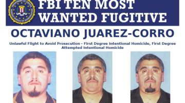 FBI agrega a su lista de los diez fugitivos más buscados a Octaviano Juárez-Corro