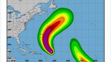 El Centro Nacional de Huracanes no ha emitido ninguna alerta por Sam, pero sí prevé que su paso deje corrientes de resaca y marejadas fuertes en la costa Este.