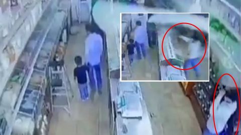 VIDEO: Momento exacto que sicario mata a papá frente a su hijo en Tijuana