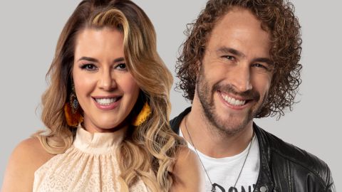 Alicia Machado y Roberto Romano en 'La Casa de los Famosos'.