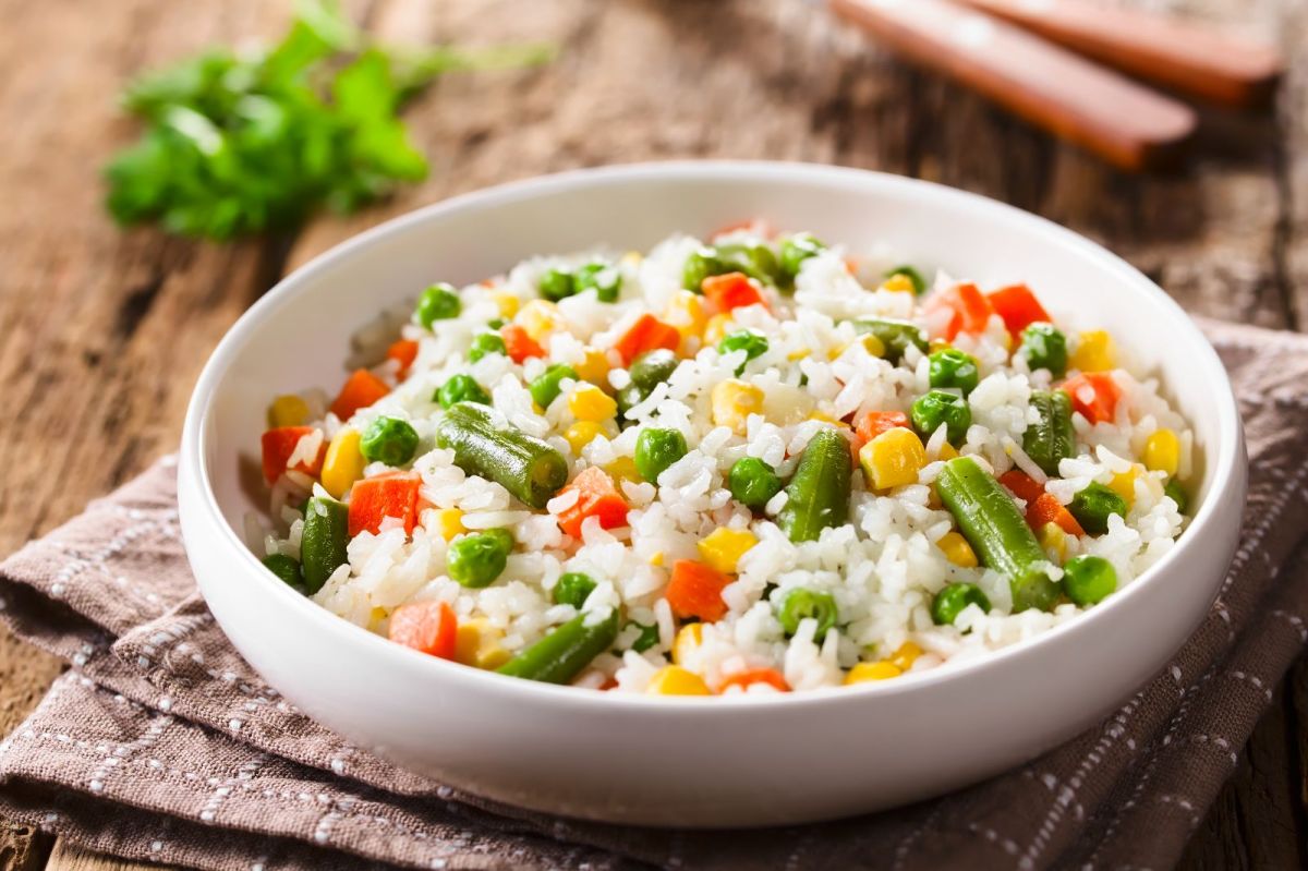 arroz con verduras