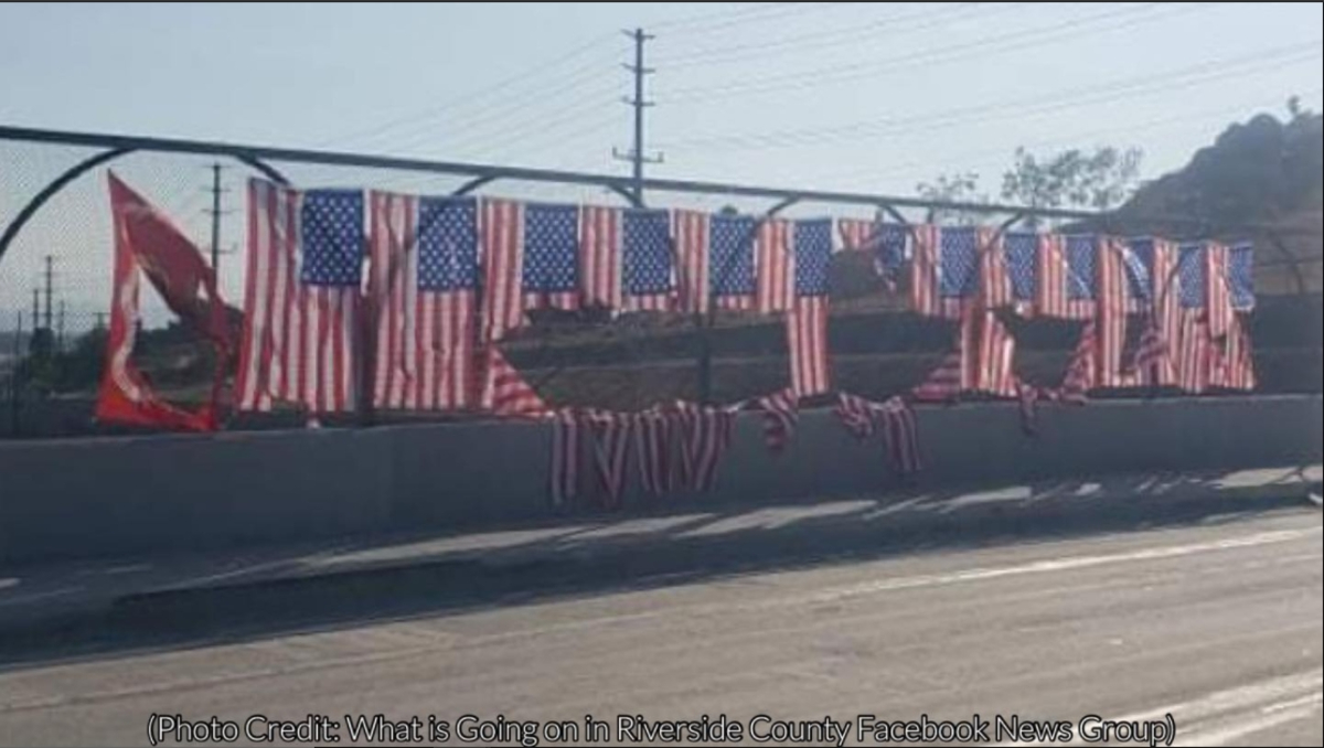 Unidentified people in riverside vandalized monument to 13 soldiers killed in Afghanistan