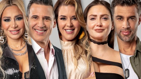 Cristina Eustace, Jorge Aravena, Alicia Machado, Celia Lora y Christina de la Campa