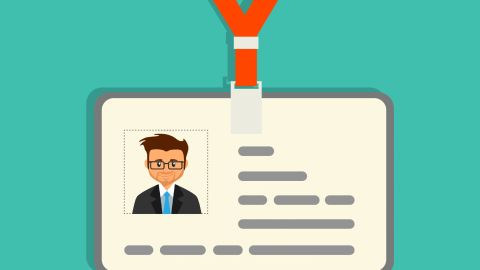 Ilustración de un tipo de identificación similar a una licencia de conducir
