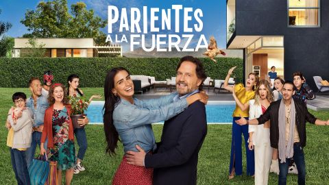 Póster de 'Parientes a la Fuerza', nueva comedia de Telemundo.